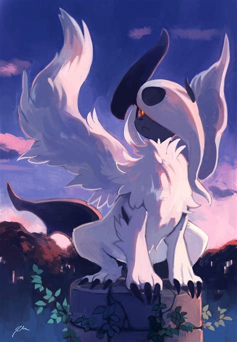This Is An Amazing Picture Of Absol In Mega Form By Bluekomadori On