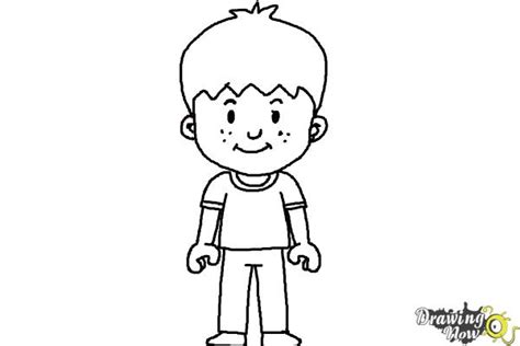 How To Draw A Little Boy Easy Drawing Tutorial For Ki