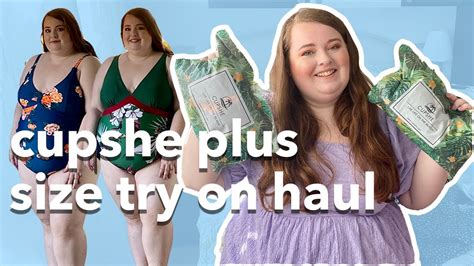 cupshe plus size swimwear try on haul cute and affordable 2021 youtube