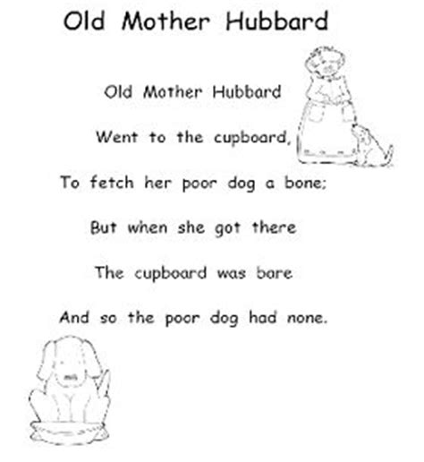 Old mother hubbard went to the cupboard. Hubbards Cupboard Printable Books | Party Invitations Ideas