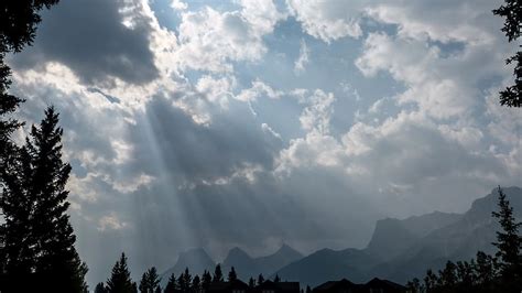 Hd Wallpaper Canada Canmore Clouds Wildfires Smoke Sun Landscape