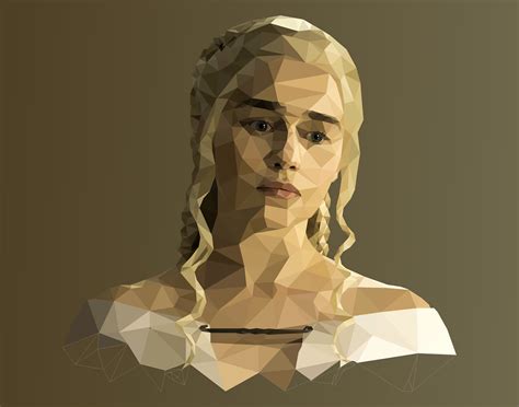 Low Poly Illustrations Of Game Of Thrones Characters Created For A Piece On The Washington