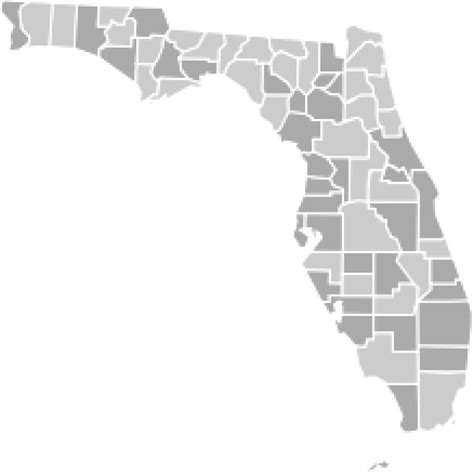 Florida County Map Vector At Getdrawings Free Download Gambaran