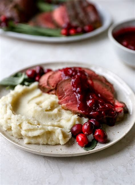 This tasty beef tenderloin recipe features a sauce made from red wine and shallots. Beef Tenderloin with Red Wine Cranberry Sauce