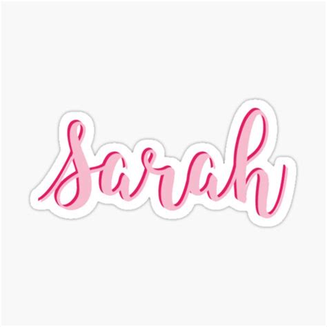 Sarah Sticker For Sale By Radiantdark Redbubble