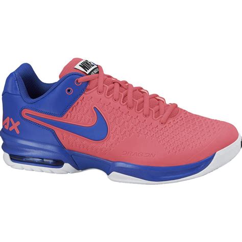 Nike Mens Air Max Cage Tennis Shoes Pinkblue