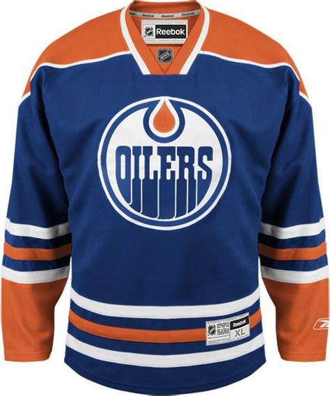 I hope you all enjoyed the last 2 months of color rush jerseys. Edmonton Oilers Official Home Reebok Premier Replica NHL Hockey Jersey | Nhl hockey jerseys ...