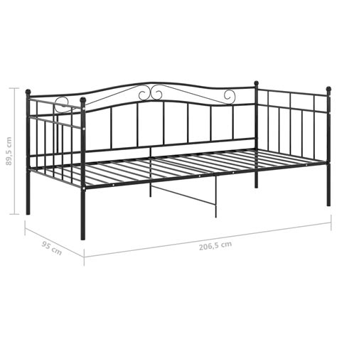 Sofa Bed Frame Black Metal 90×200 Cm Home And Garden All Your Home