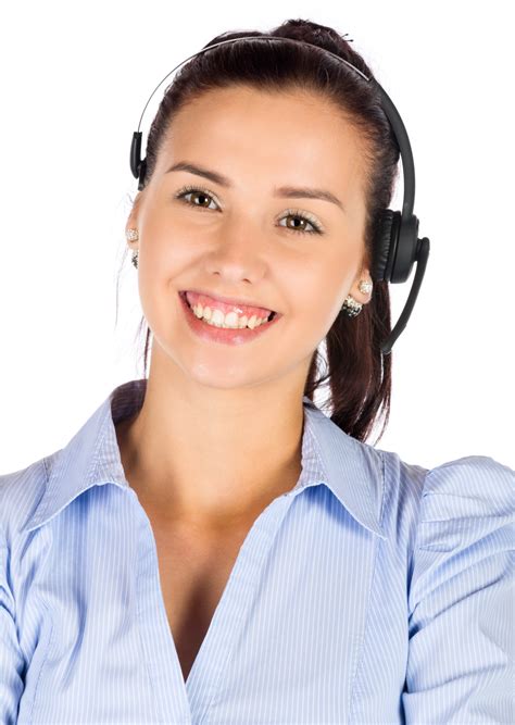 Woman With A Headset Free Stock Photo Public Domain Pictures