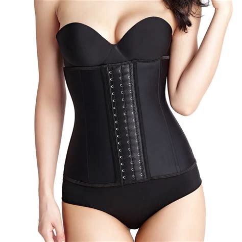 hot shapers waist cincher latex corset shaper women slimming body shaper plus size xxs 7xl