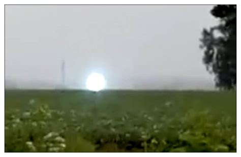 Rare Ball Lightning Caught On Video In Siberian City Earth Changes