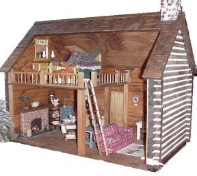 Rustic cedar twig footstool handcrafted handmade log home | etsy. $131 Lincoln Dollhouse Kit | Doll house, Cabin dollhouse ...