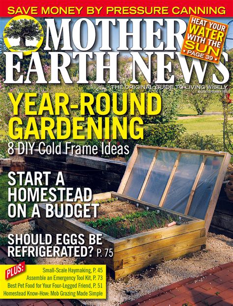 Mother Earth News Magazine Augustseptember 2016 Mother Earth News
