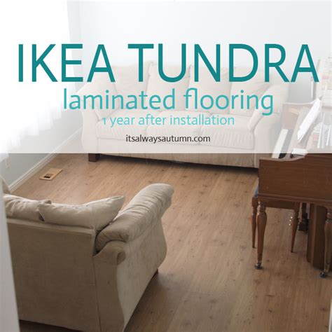 Since base cabinets occupy floor space, they effectively define the footprint of your kitchen. IKEA flooring review one year later {tundra laminate} - It's Always Autumn