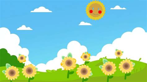 Background Animasi Bergeraktaman Bunga Matahari Youtube