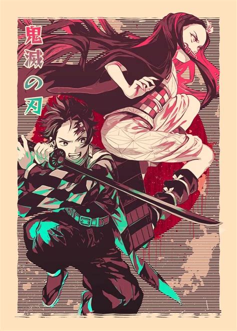 Demon Slayer Poster By Art By Occho Displate Anime Printables
