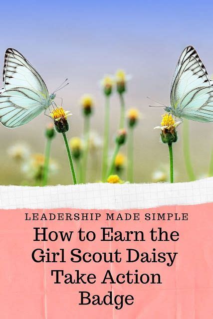 How To Earn The Daisy Take Action Award Badge Ideas For Taps Daisy