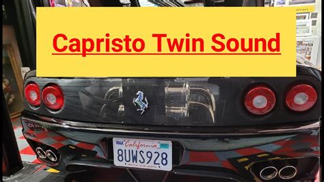 Capristo Twin Sound Ferrari 360 Exhaust Level 3 Plus Level 1 Part