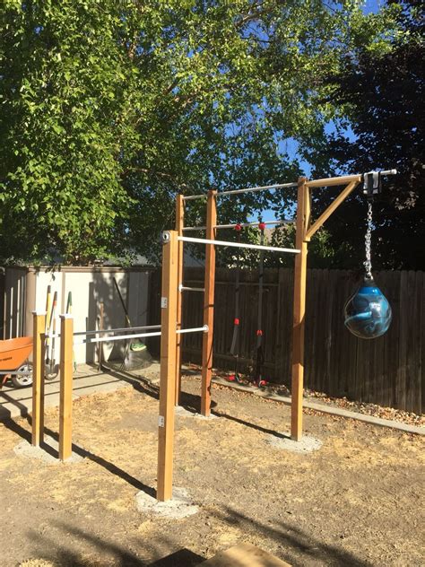Diy Backyard Workout Ideas In 2020 Backyard Gym Backyard Jungle Gym