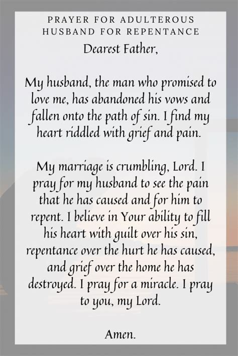 6 Divine Prayers For Adulterous Husbands To Come Back On Track Prayrs