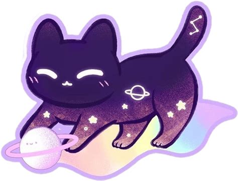 Anime Cute Kawaii Galaxy Drawings Wolf Cat Galaxy The Shy Wolf By