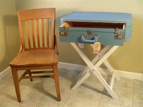 Destinations Vintage Upcycled And Repurposed Stuff Suitcase Tables