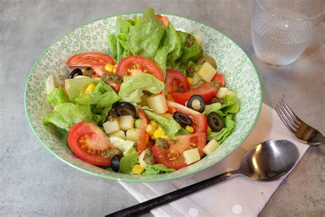 Salade Compos E Sans Vaisselle Id E Recette Salade Salades Compos Es