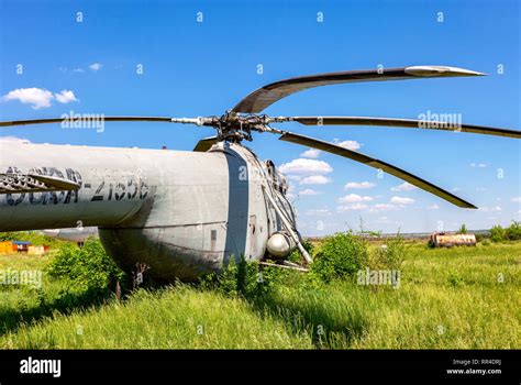 Samara Russia May 26 2015 Soviet Heavy Transport Helicopter Mi 6