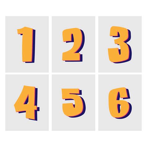 7 Best Images Of Printable Number 6 7 Large Printable Numbers 1 6 All