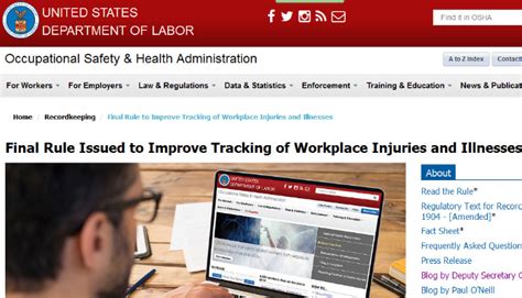 Osha Issues Final Rule To Improve Tracking Of Workplace Injuries And