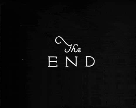 The End Sign Animated Gif