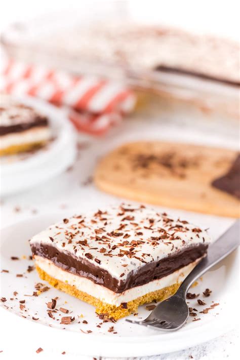 Striped Delight Recipe Chocolate Layered Dessert Play Party Plan