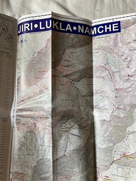 Jiri Lukla Namche 150 000 Latest And Updated Trekking Map