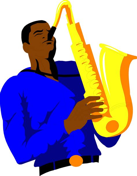 Saxophone Player Clip Art Clipart Best