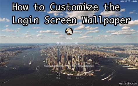 How To Customize The Login Screen Wallpaper In Os X El Capitan