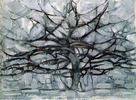 Surreal Art Piet Mondrians Abstract Trees Art Painting