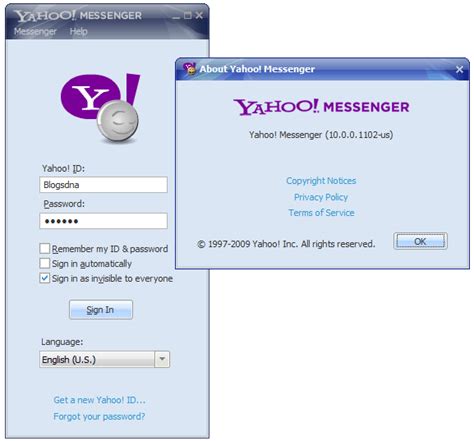 Download Yahoo Messenger 10 Final 10001102 Offline Installer