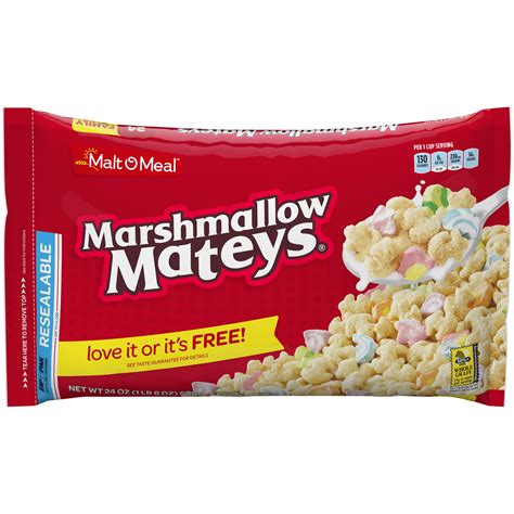 Malt O Meal Breakfast Cereal Marshmallow Mateys 24 Oz Bag Walmart