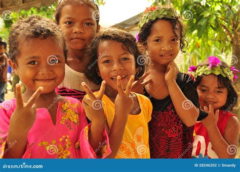 Malaysian Indigenous Girl Smiling Serene Editorial Image 28246210