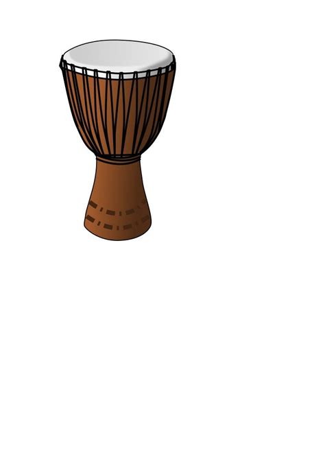 Djembe African Tribal Drum Drawing Free Image Download
