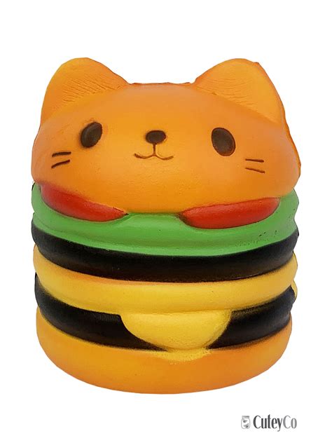 Catburger Kawaii Squishies For Play And Stress Relief