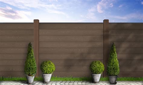 Walnut Composite Post Fencing Kit Ecomposite Products