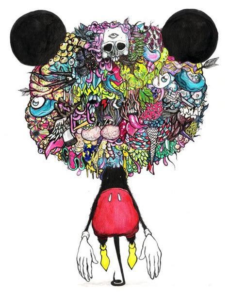 Mickey Psychedelic Art Art Psychedelic Drawings