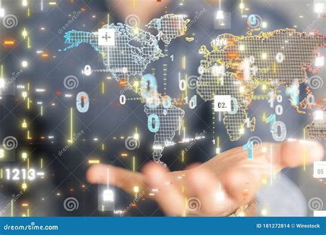 A Global Network Connection World Map Point Stock Photo Image Of