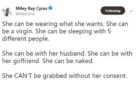 Miley Cyrus I Wont Be Grabbed Without Consent Bbc News