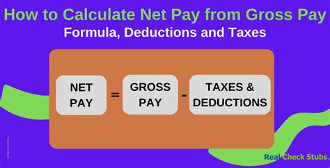 How To Calculate Your Net Pay From Your Gross Pay