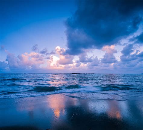 Nature Sunset Sea Clouds Horizon Surf Philippines Hd Wallpaper