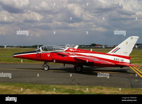 Former Raf Jet Trainer Red Gnat Display Team Folland Gnat T1 Taxiing