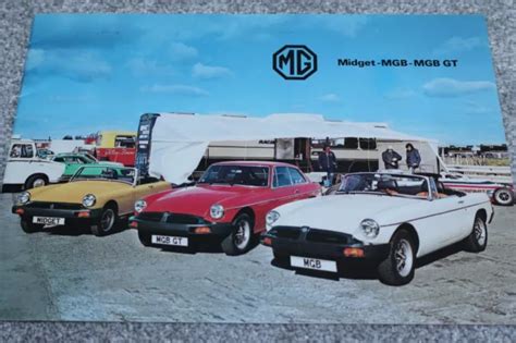 Genuine British Leyland Mg Midget Mgb Mgb Gt Sales Brochure