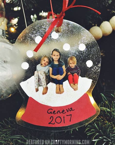 These Darling Little Photo Snowglobe Ornaments Were Made By Megan